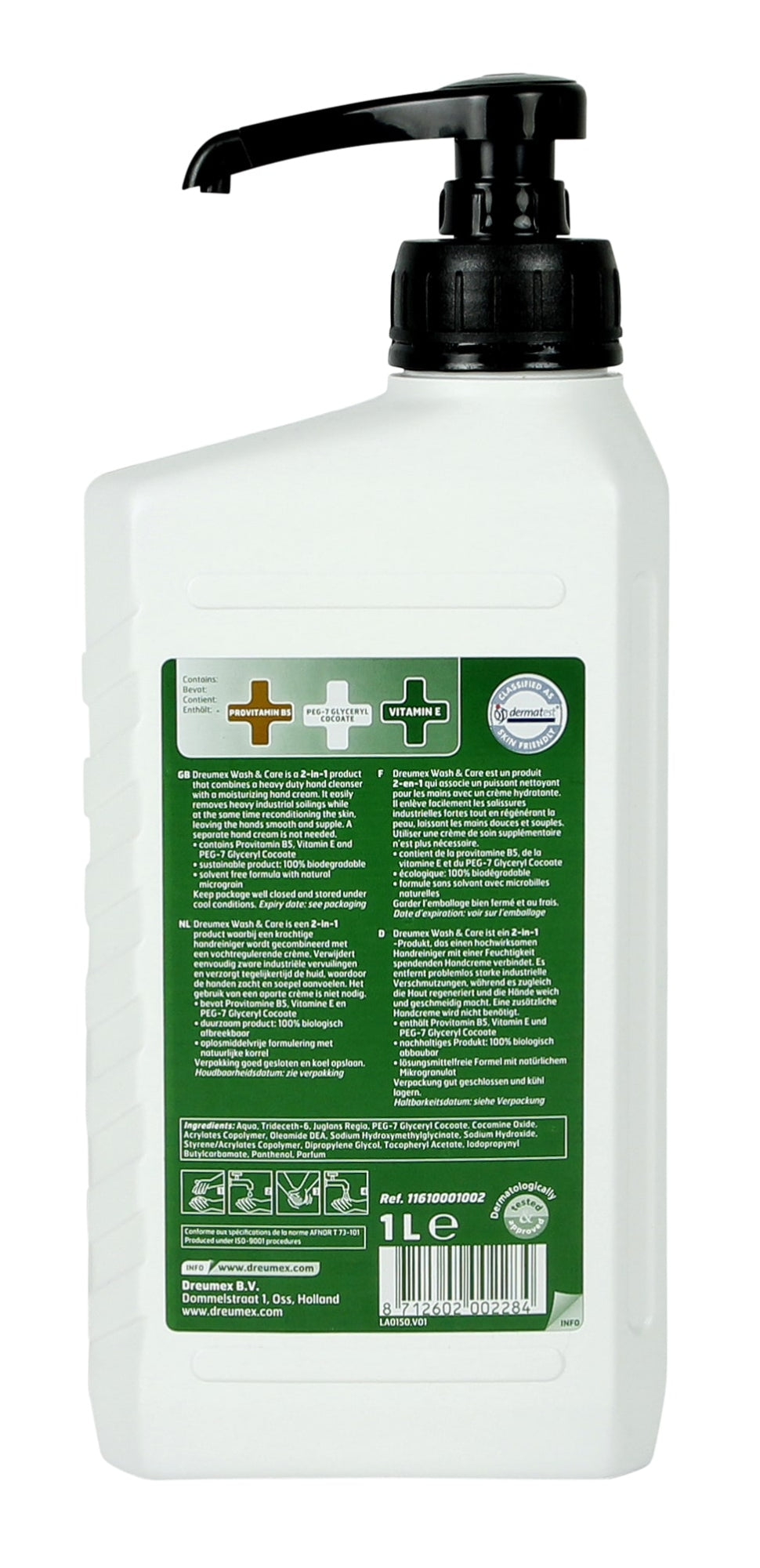 Dreumex Wash Care Hand Cleaner Handseife 1 Liter mit Pumpe