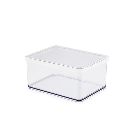 Rotho Loft Frischhaltedosen – mit weißem Silikon-Dichtungsring – Käsebox 2,25 Liter – transparent