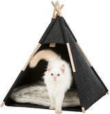 Trixie Katzenbett Tipi Filz Anthrazit