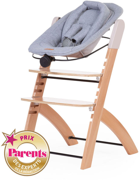 Childhome Neugeborenes Babybett für Evosit und Lambda 3 – Babybett auf einer bis zu 9 kg schweren Babyschale – verstellbare Rückenpolsterung mit Zugknopf – 5-Punkt-Hülsen mit langen Schutzpolstern – inklusive waschbarer Jersey-Hosen – schwarz