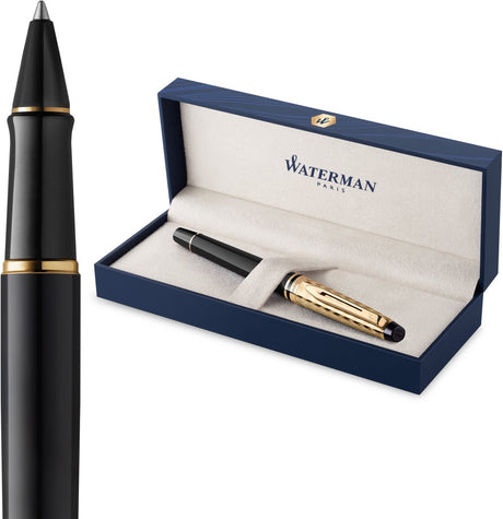 Waterman Expert Tintenroller | die Opernsammlung | schwarzes Gold | Geschenkverpackung