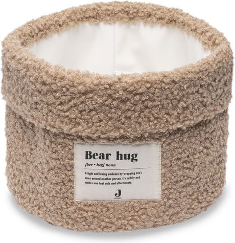 Jollein - commodemandje 14x18cm - commode mandje - boucle - biscuit