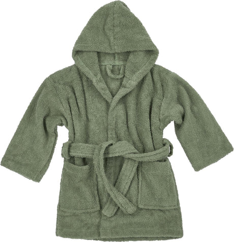 Meyco Baby-Uni-Bademantel – Frottee – Waldgrün – 98 104
