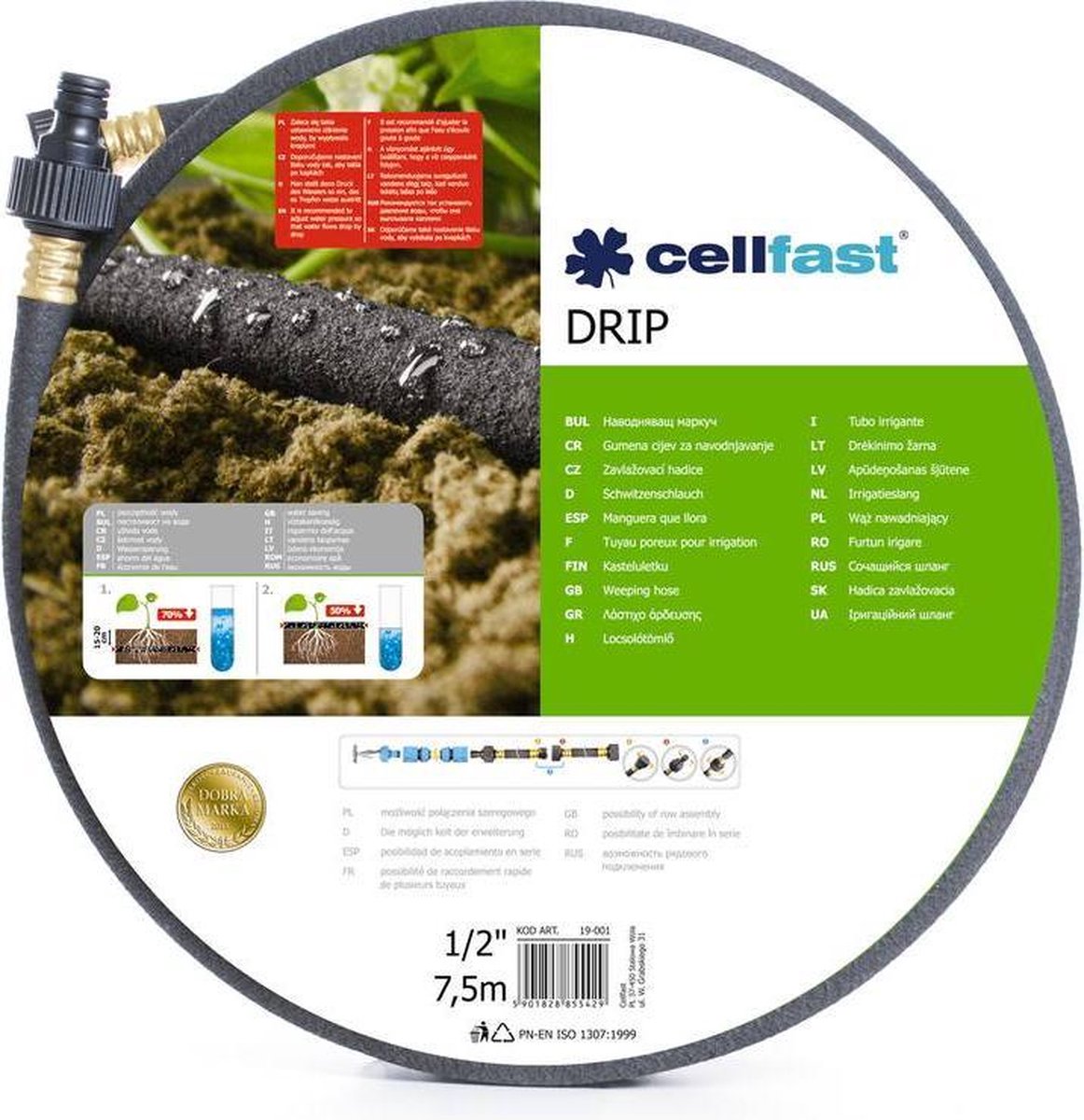 Cellfast-Tropfschlauch (1 2 7,5 Meter)