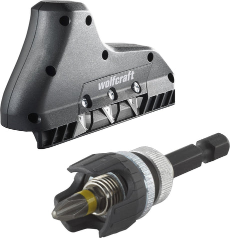 Wolfcraft - Gipskartonbohrer mit Gipshobel - 8637000