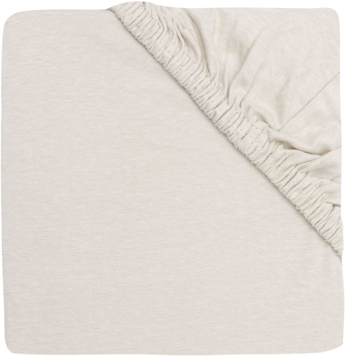 Jollein hoeslaken boxmatras - 75x95 cm - jersey - sand