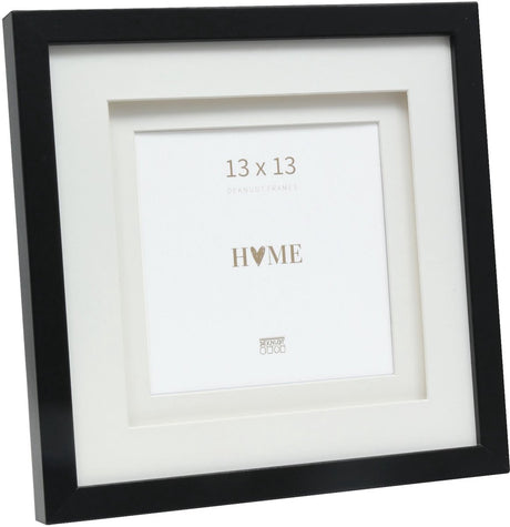 Deknudt frames fotolijst s65kk2 p1 - zwart met passe-partout - 13x13