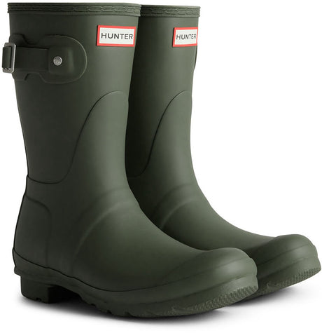 Hunter Damen Regenstiefel Damen Original kurz - grün