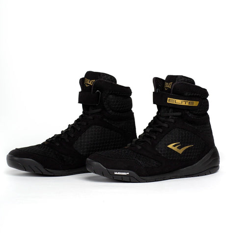 Everlast elite 2 - boksschoenen - high-top - zwart goud (beschikbaar in verschillende maten)