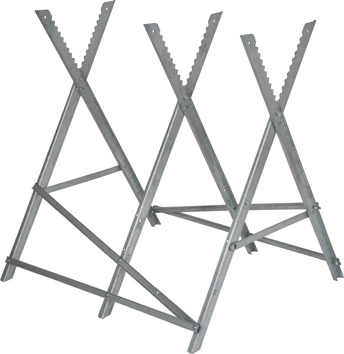 Einhell Sägebock - max. Belastung: 200 kg - Länge: ca. 80 cm - faltbar - max. Durchmesser der Holzscheite: ø30 cm - 3 Arbeitshöhen: 60, 64 und 68 cm