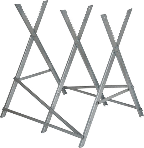Einhell Sägebock - max. Belastung: 200 kg - Länge: ca. 80 cm - faltbar - max. Durchmesser der Holzscheite: ø30 cm - 3 Arbeitshöhen: 60, 64 und 68 cm