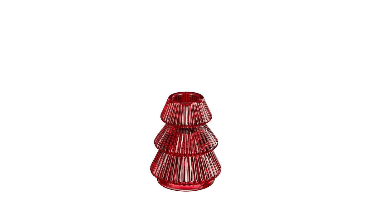 Kandelaar boom rood - h8xd6,5cm