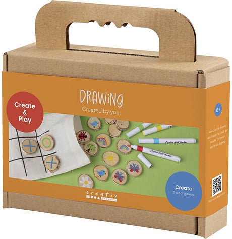 Kreativunternehmen https: www.cchobby.nl Mini-Hobbyset-Drawing-Memory-Game-and-Three-In-A-Row-Diverse-Colors-1-Box