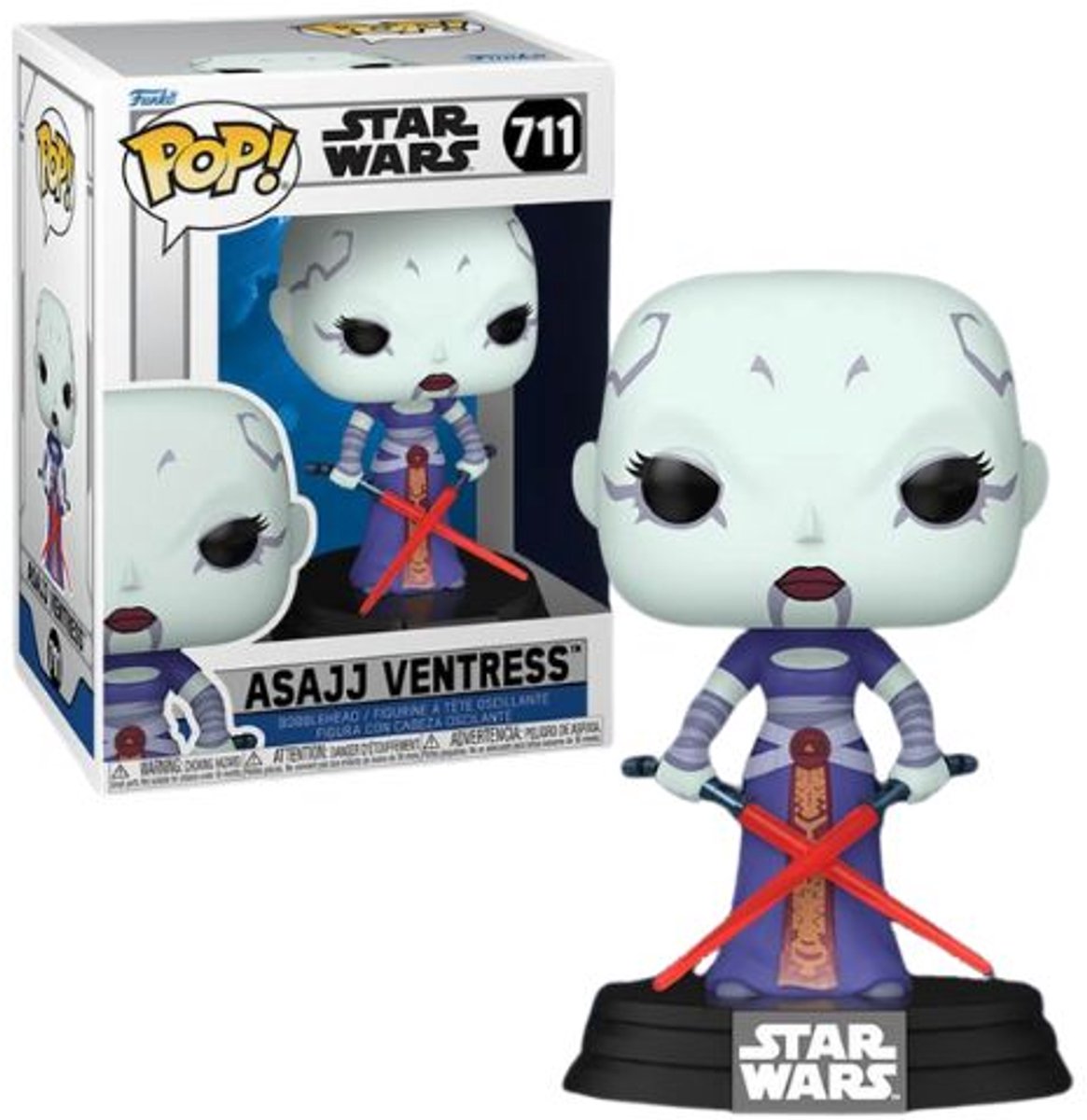 Funko Star Wars Asajj Ventress Vinylfigur 711 Unisex Pop! - neutral - Standard
