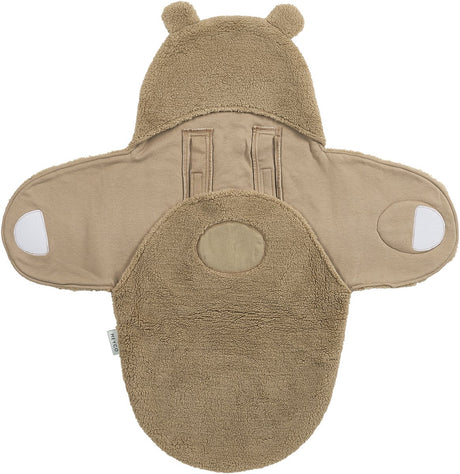 Meyco Baby-Bär-Wickeldecke – Teddy – warmes Braun