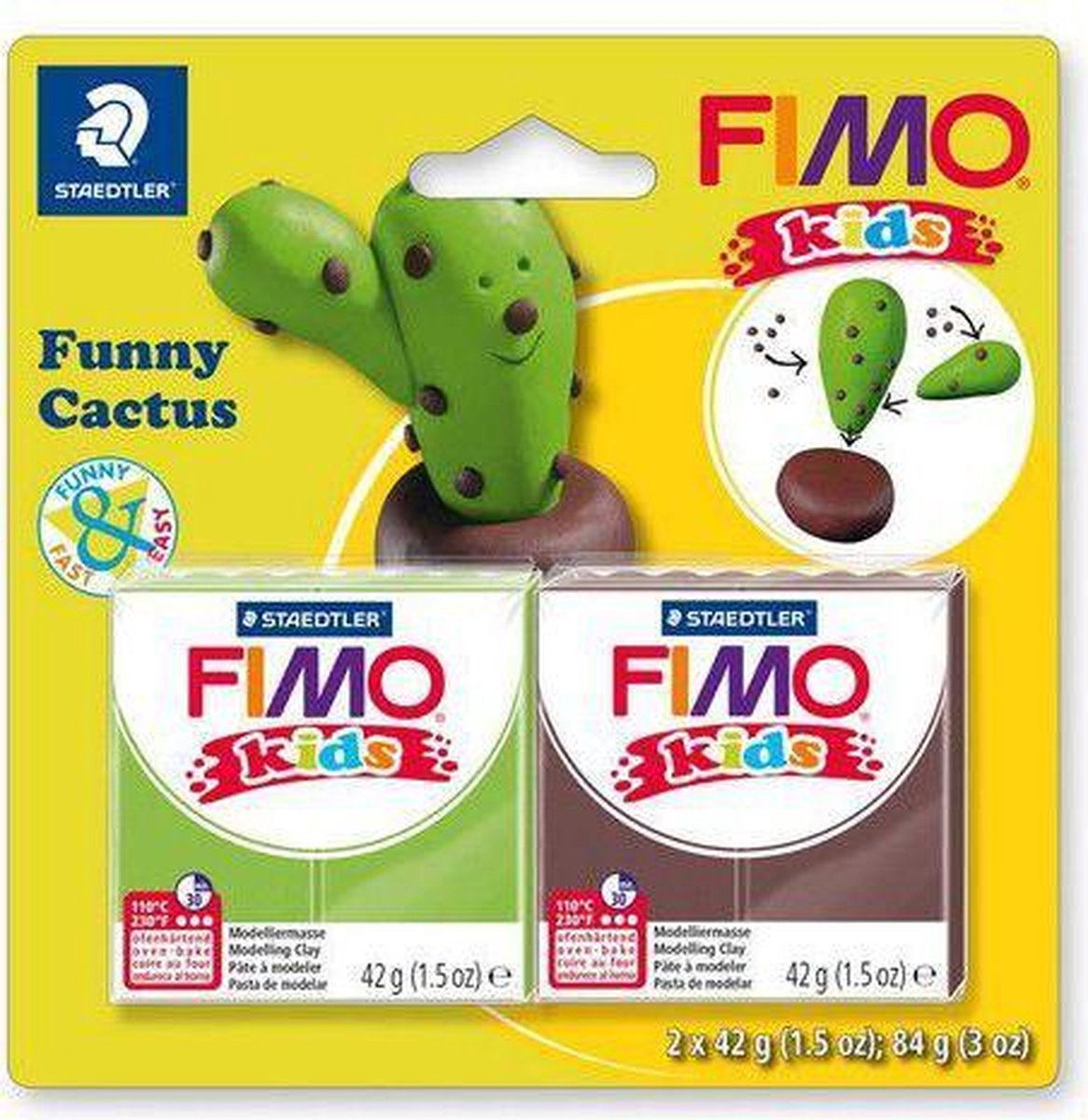 Fimo Kinderset lustiger Kaktus 8035 13