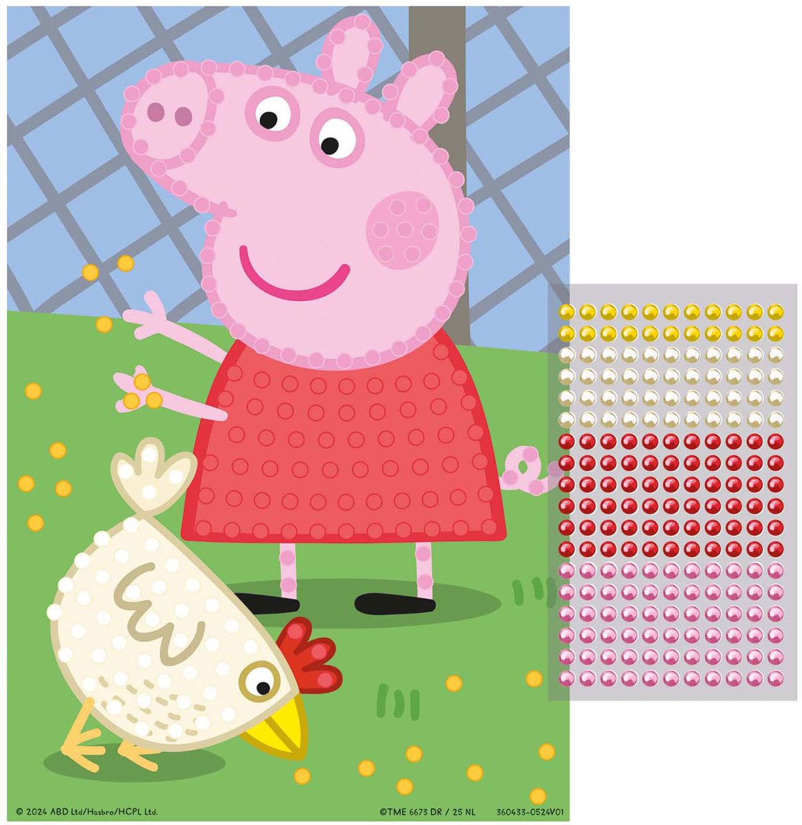 Kreative Bastelgruppe Moxy Peppa Bead Art – A5-Format