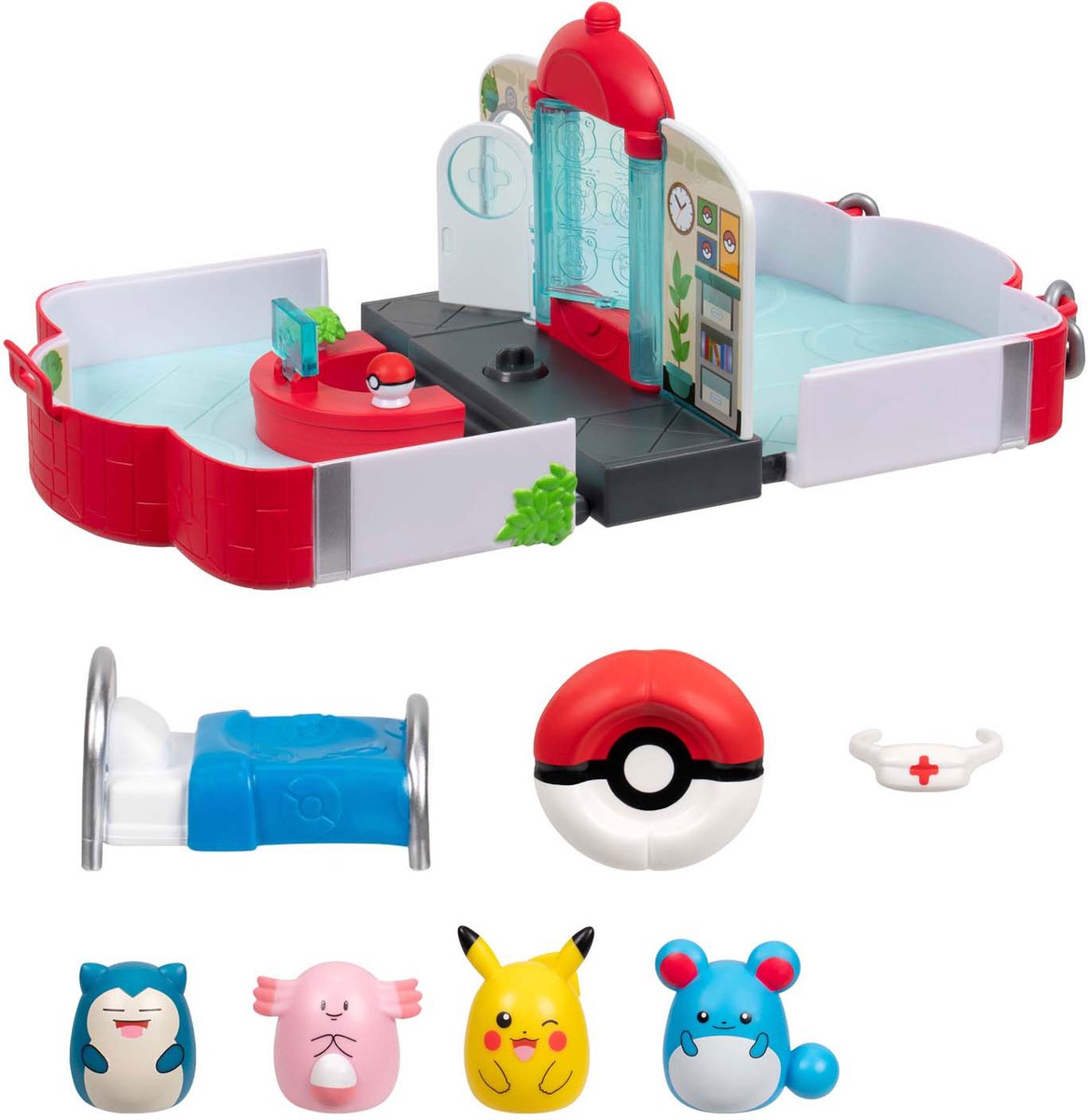 Jazwares Squish-a-Longs – mittleres Spielset (Pokemon Center)