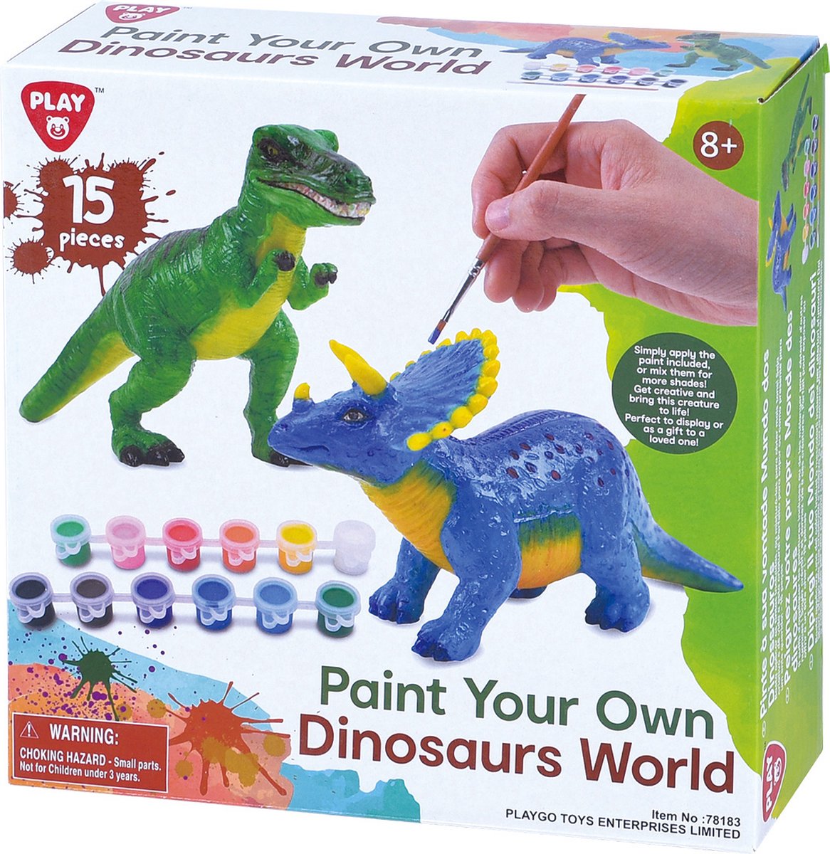 Playgo malt deine eigenen Dinosaurier – 15 Stück.