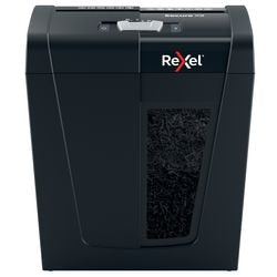 Rexel secure x8 stille papierversnipperaar - p4 snippers - tot 8 vel - 14l - zwart