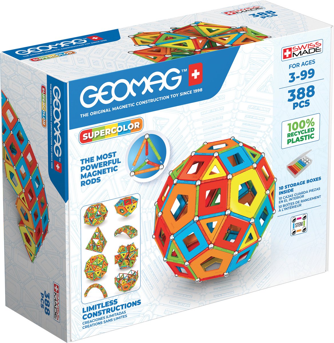 Geomag Super Color Panels Masterbox, 388 Stk.