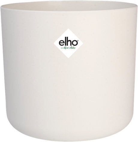 Elho b.for soft rond 22 - bloempot voor binnen - 100% gerecycled plastic - ø 22.3 x h 20.4 cm - wit