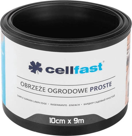 Cellfast – gerade Gartenkante 10 cm x 9 m, schwarz