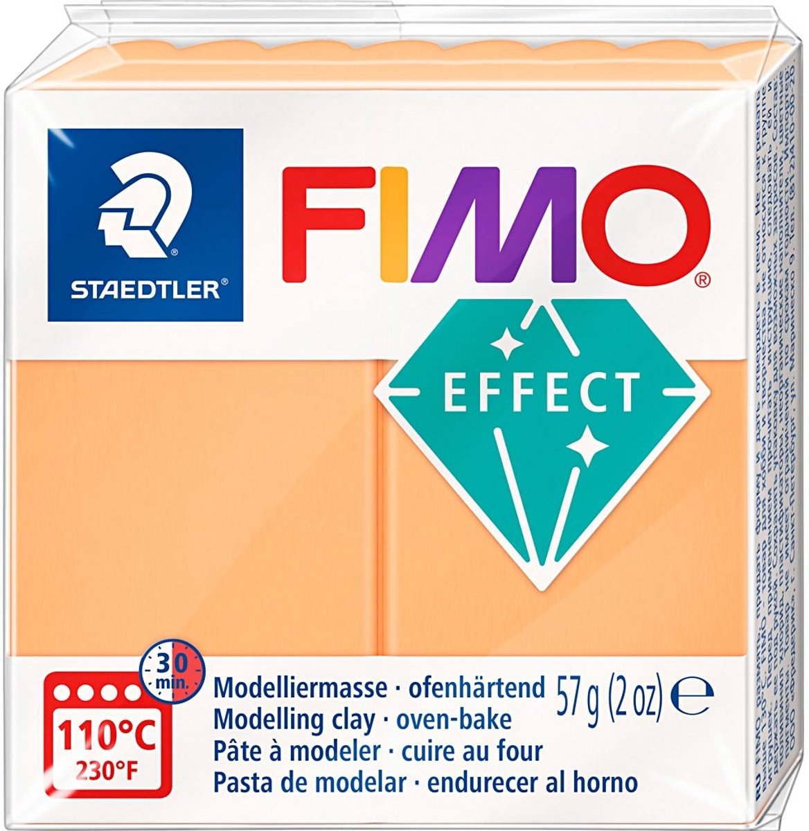 Fimo -Effekt Montage Ton Neon Oranje, 57gr