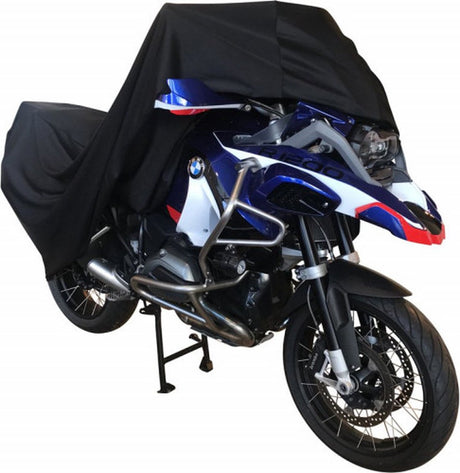 Ds covers flexx motorhoes binnen – stretch stofhoes – ademend – beschermt tegen stof krassen – zwart – maat xxl –
