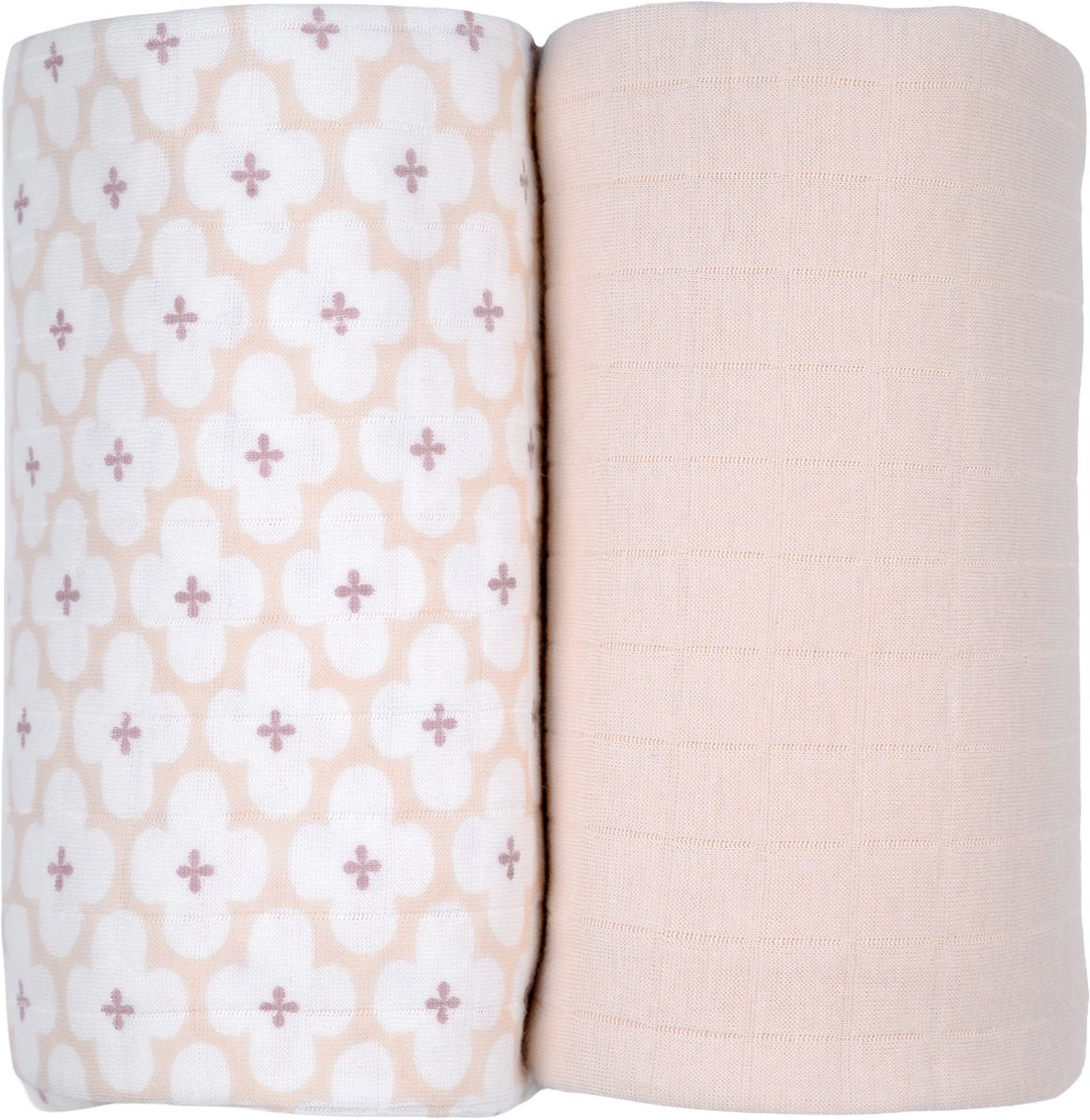 Lodger swaddler - 2 stuks - 110 x 110 cm - matcha powder