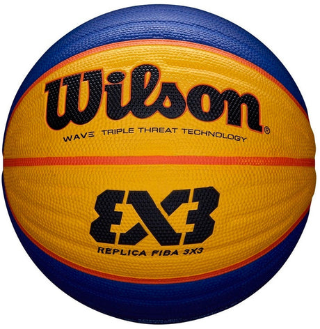 Wilson Fiba 3x3 Replica – Basketball – Gelb Blau – Outdoor – Größe 6