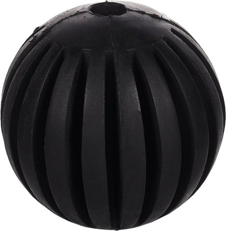 Flamingo hondenspeelgoed – gladiator bal zwart ø7,5cm – stuiterende speelbal van sterk rubber – apporteer- en kauwspeeltje voor honden