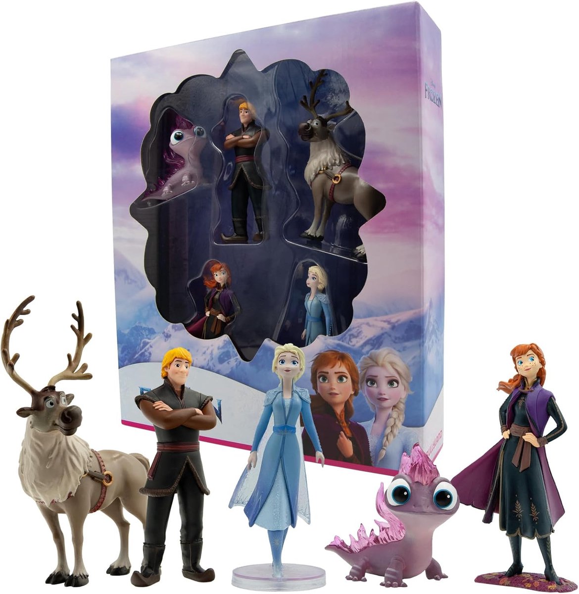 Bullyland 13414 – Disney Frozen 2 Geschenkset (Bumper Pack) – Set mit mehreren Spielfiguren – lebensecht und detailreich – ideal als lehrreiche Spielfigur, Dekoration oder Geschenk für Kinder ab 3 Jahren.