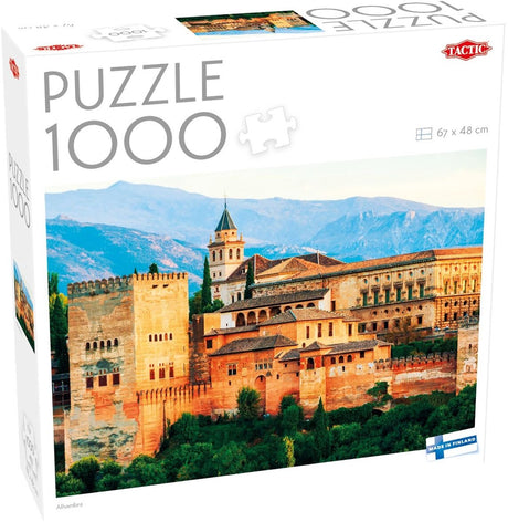 Tactic alhambra, spanje – puzzel – 1000 stukjes – historisch paleiscomplex – moorse architectuur – hoogwaardige scandinavische kwaliteit