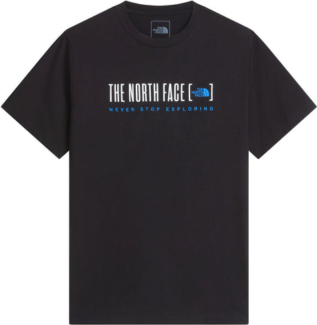 The North Face M Bracket Logo Regular SS Tee Herren-Outdoor-Shirt – TNF Black
