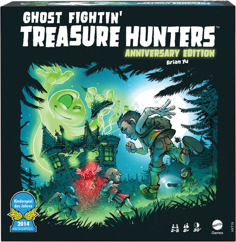 Mattel Games Games Ghost Fightin' Treasure Hunters Jubiläumsausgabe, Brettspiel, Strategie, 8 Jahre, 30 Min., Familienspiel
