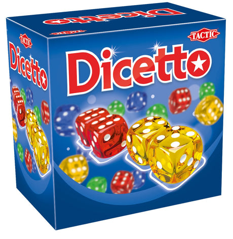 Tactic Dicetto – Würfelspiel – Familienspiel – bunte Würfel – taktisches Würfel- und Kartenspiel
