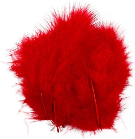 Creativ Company Creotime Truthahnfedern 5-12 cm rot 15 Stück