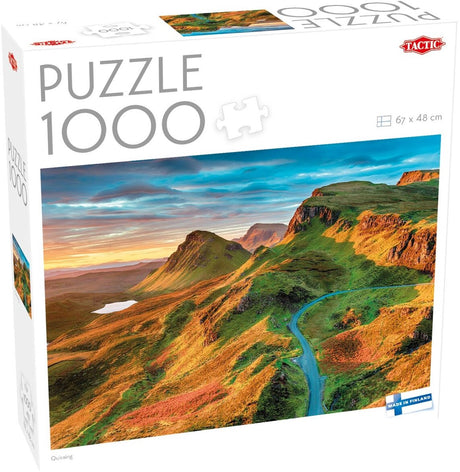 Tactic quiraing, schotland – puzzel – 1000 stukjes – schots berglandschap – isle of skye – hoogwaardige scandinavische kwaliteit