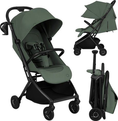 Lionelo Sia Buggy – ultraleichter Kinderwagen 5,9 kg – ultrakompakt 18 x 51 x 49 cm – Einhandbedienung – Click-Ride-Bremse – Griffgurtsystem – Dri-Seat – inklusive Moskitonetz-Tragegurt