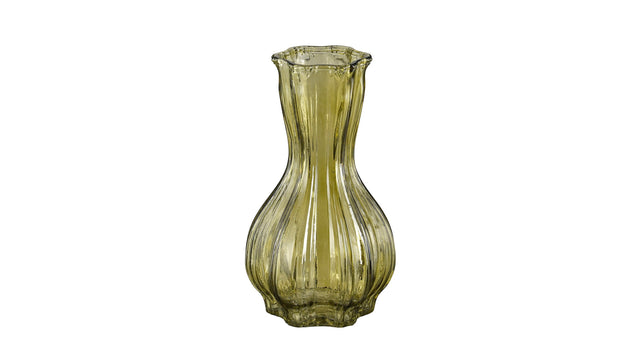 Vaas l.groen - h25,5xd14cm glas