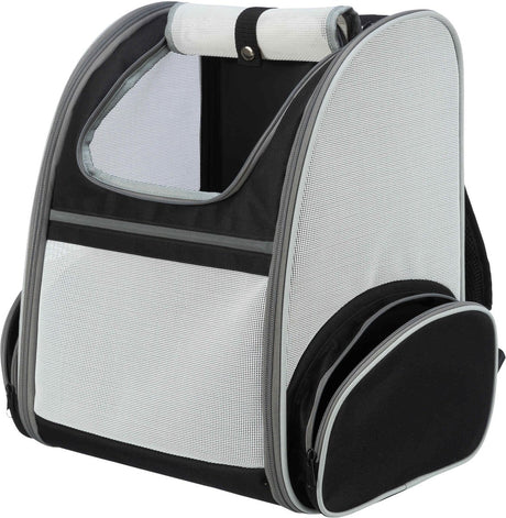 Trixie Hundetaschenrucksack Chloe hellgrau schwarz