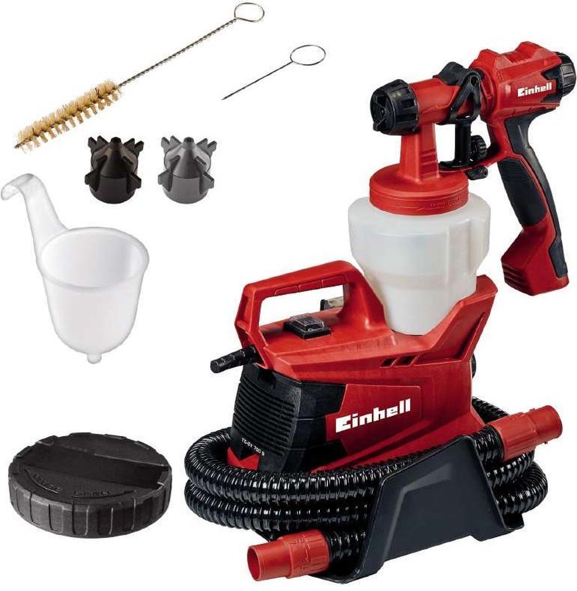 Einhell Elektro-Farbspritzgerät TC-SY 700 S – 700 W – 1000 ml – für Lacke, Lasuren und Innenwandfarben