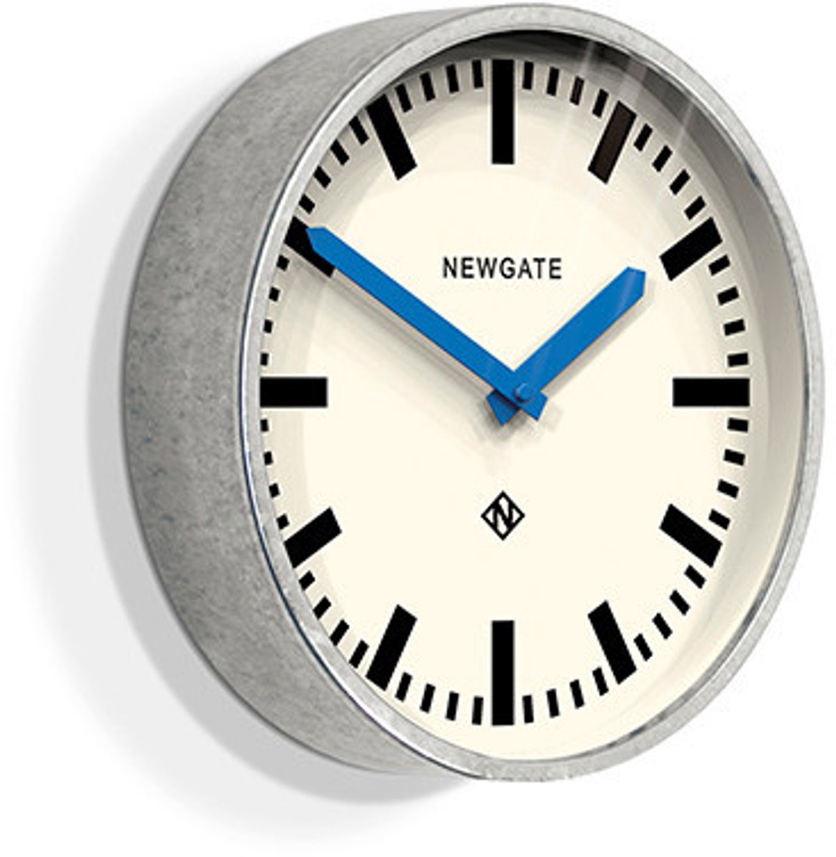 Newgate Gepäckwanduhr blau 30cm