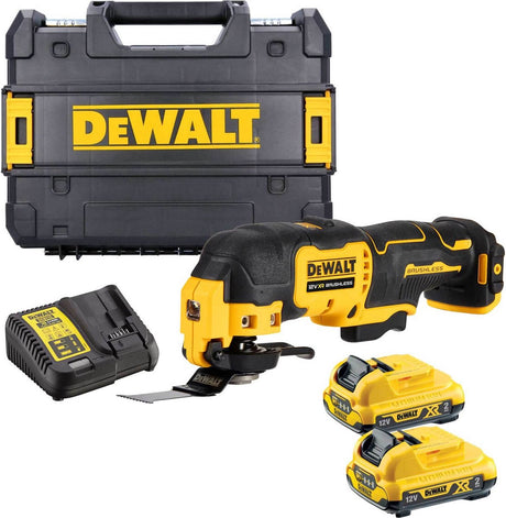 Dewalt DCS353D2 Akku-Multitool + Zubehör 12 V XR 2,0 Ah in Tstak