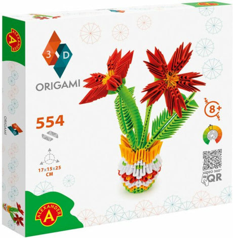 Alexander Toys Origami 3D - Blumenvase, 554-tlg.