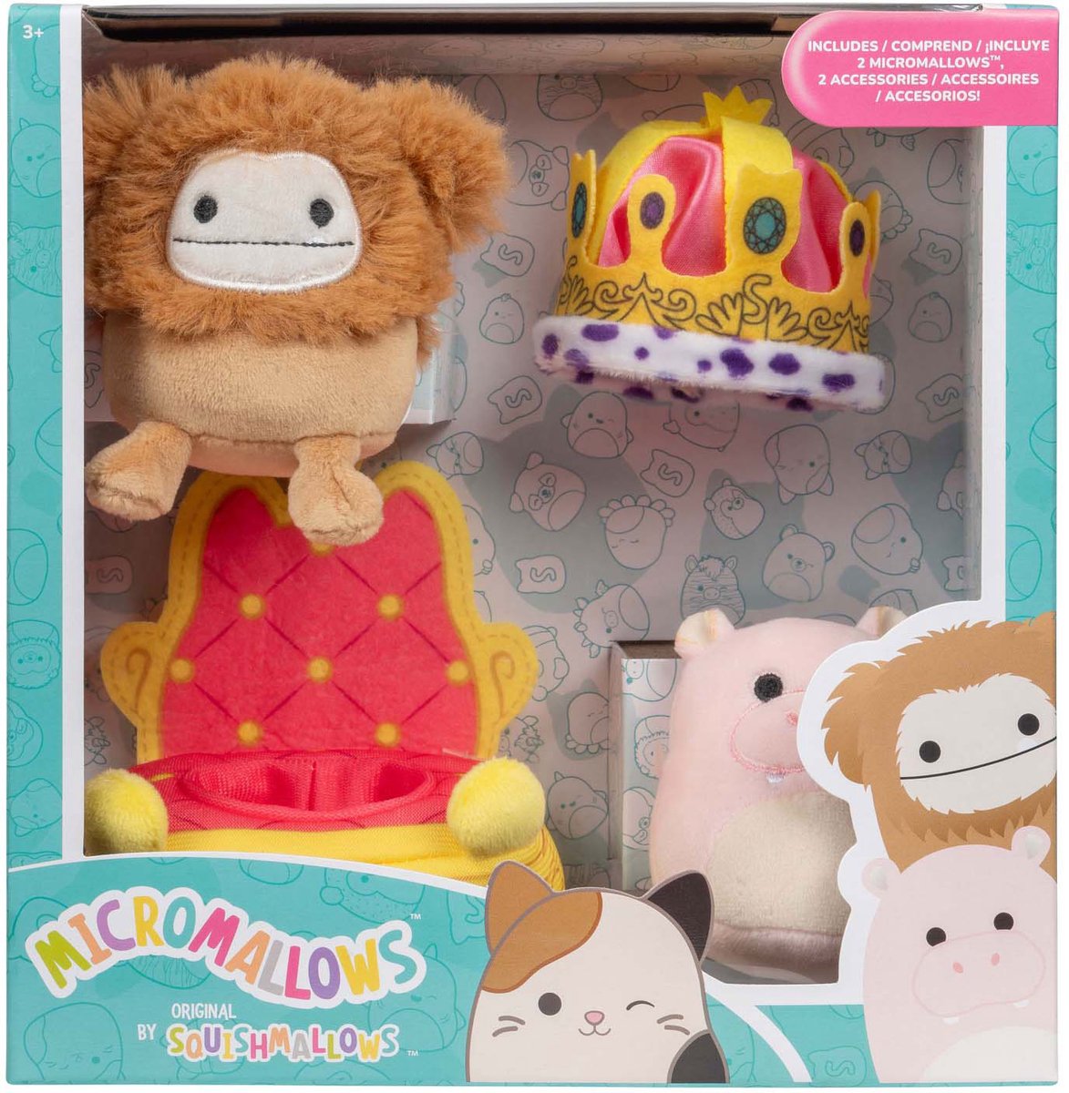 Squishmallows kuschelige Plüsch-Mikromallows – Paradeschwimmer, 4 Stk.