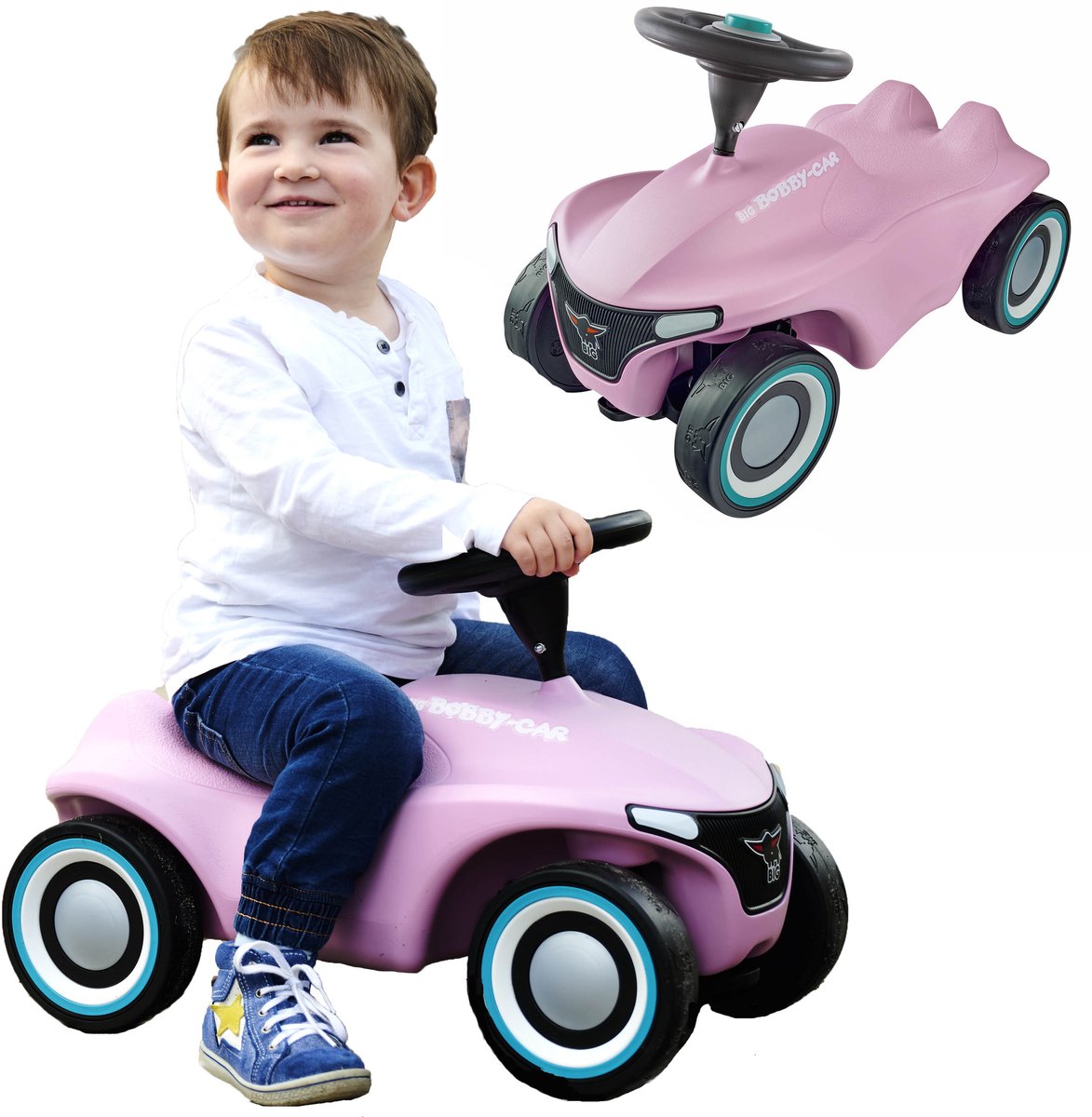 Big Bobby Car Neo Pink Walking Car
