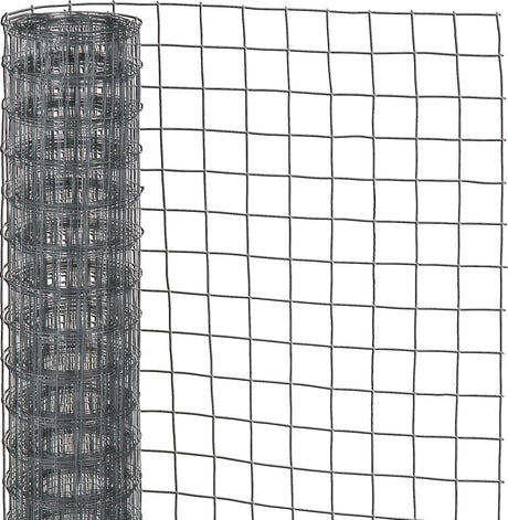 Natur – verzinktes Stahlgeflecht – 10 x 0,50 m – grau – 12,7 mm Maschenweite