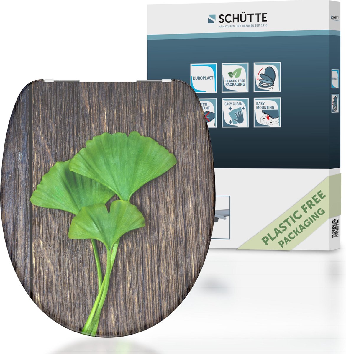Schütte Toilettensitz mit weicher Ginkgo Holz